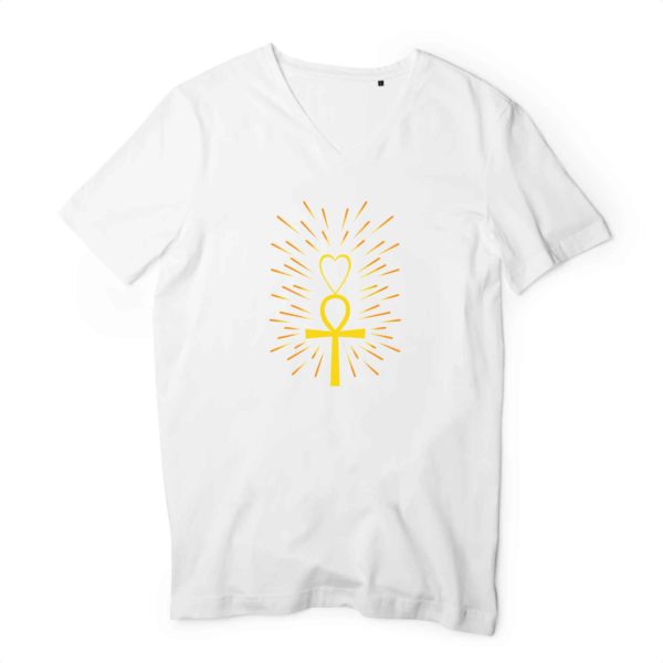 T-shirt Homme Col V - 100 % coton bio #Light